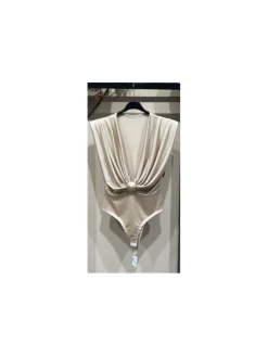 Body BEIGE hombreras nudo Katia (M17)