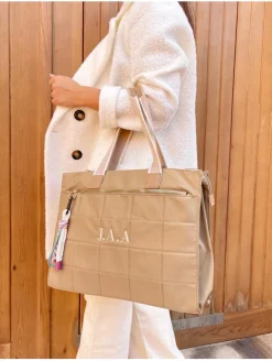Bolso CAMEL efecto acolchado PERSONALIZADO Ginebra
