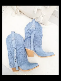 Bota AZUL hebillas Nadia(MLA)
