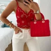 Bralette encaje ROJO Canarias 01025 (V02)