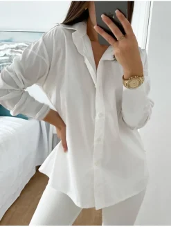 Camisa básica blanca Lyon (V07)