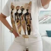 Camiseta manga corta blanca dibujo Kayayo (A37)