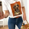Camiseta manga corta Braco Modern tonos naranjas