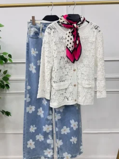 Chaqueta croche blanca 941(V02)