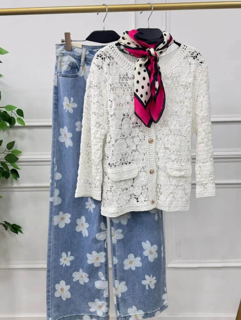 Chaqueta croche blanca 941(V02)