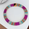 Collar multicolor strass (00)