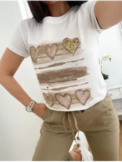 Pantalón largo TAUPÉ efecto arrugado Maika (V02)