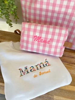Sudadera Basic personalizada florecitas (MB)