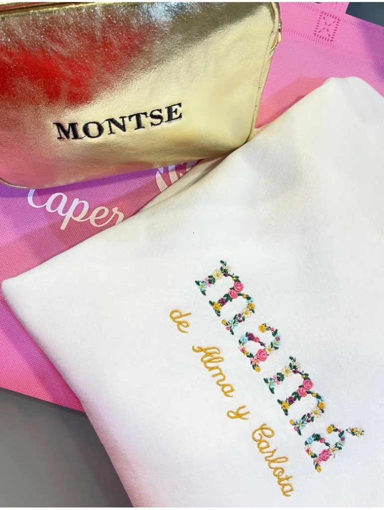 Sudadera Basic personalizada florecitas (MB)