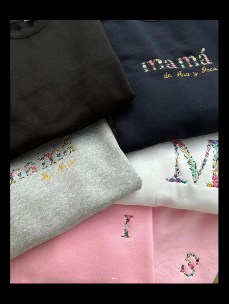 Sudadera Basic personalizada florecitas (MB)