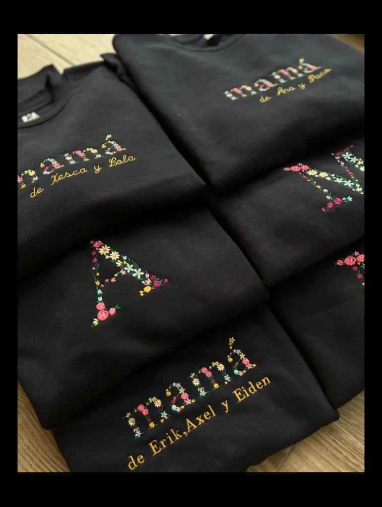 Sudadera Basic personalizada florecitas (MB)