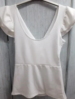 Top manguitas blanco (V10)