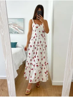 Vestido cerezas Brenda (D33)