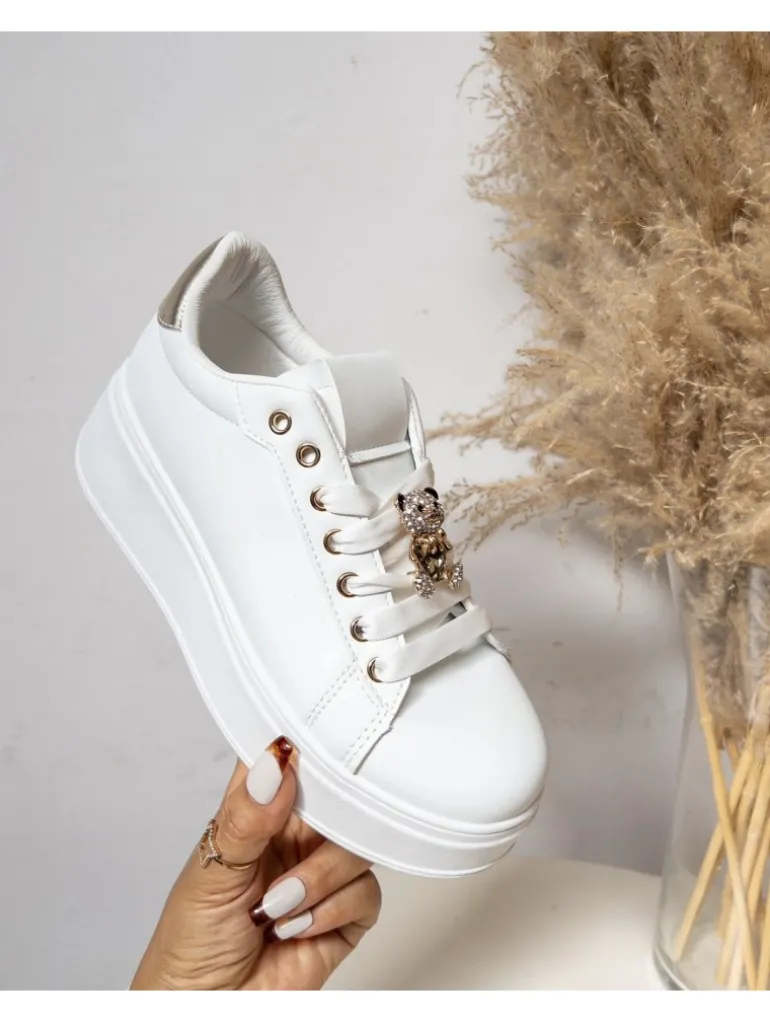 Zapatilla blanca plataforma OSITO DORADO EV500 (AL)