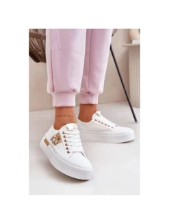 Zapatilla blanca plataforma ABEJA (DT)
