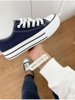 Zapatilla NAVY cordones (ALS)