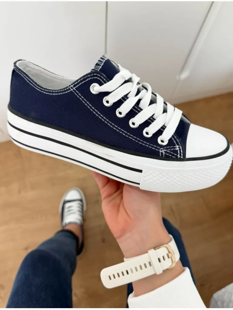 Zapatilla NAVY cordones (ALS)